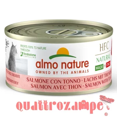 Almo Nature HFC Made In Italy Salmone Con Tonno 70 gr Umido Gatto
