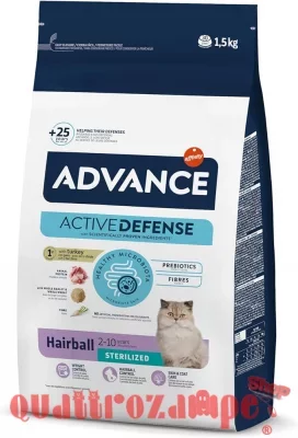 Advance Adult Sterilized Hairball Tacchino 1,5 kg Gatti