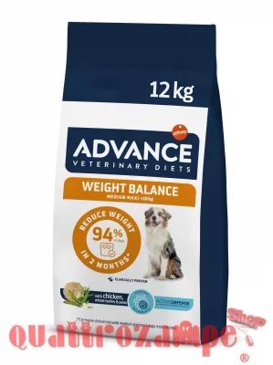 Advance Veterinary Diets Weight Balance Medium Maxi + 10 kg 12 kg