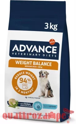 Advance Veterinary Diets Weight Balance Medium Maxi + 10 kg 3 kg