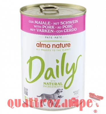 Almo Nature Barattolo Daily Menu Maiale 400 gr Cane