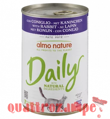 Almo Nature Daily Menu Coniglio 400 gr Barattolo Umido Per Gatti