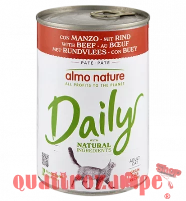 Almo Nature Daily Manzo 400 gr Barattolo Umido Per Gatti