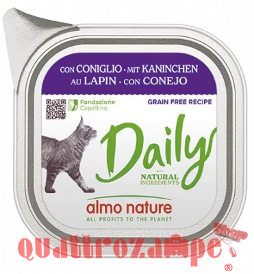 Almo Nature Daily Menu Coniglio 100 gr Vaschetta Umido Per Gatti