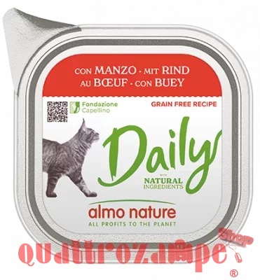 Almo Nature Daily Menu Manzo 100 gr Vaschetta Umido Per Gatti