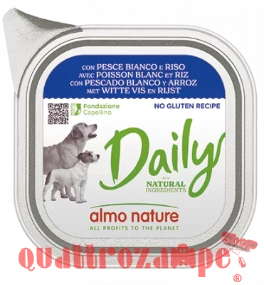 Almo Nature Daily Menu Pesce Bianco e Riso 100 gr Per Cane