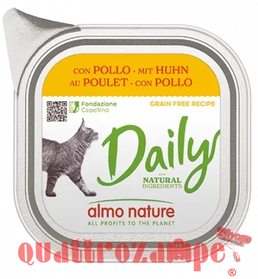 Almo Nature Daily Menu Pollo 100 gr Vaschetta Umido Per Gatti