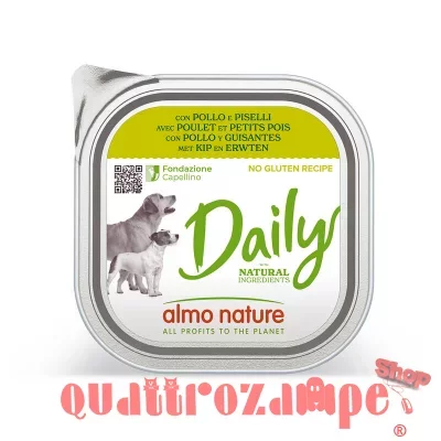 Almo Nature Daily Menu Pollo Piselli 100 gr Per Cane