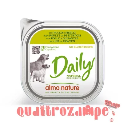 Almo Nature Daily Menu Pollo Piselli 300 gr Per Cane