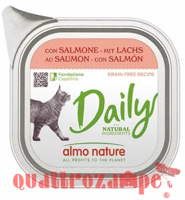 Almo Nature Daily Menu Salmone 100 gr Vaschetta Umido Per Gatti