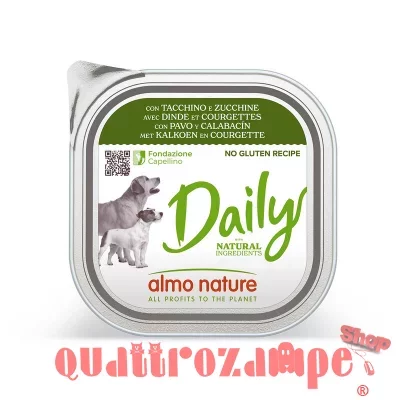 Almo Nature Daily Menu Tacchino Zucchine 100 gr Per Cane