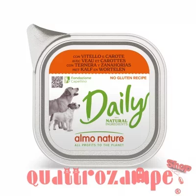 Almo Nature Daily Menu Vitello e Carote 100 gr Per Cane