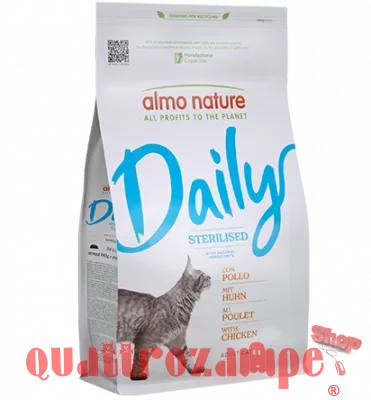 Almo Nature Daily Sterilised con Pollo Crocchette Per Gatti