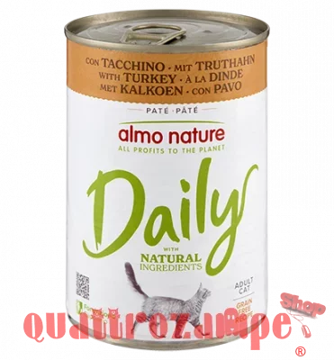 Almo Nature Daily Tacchino 400 gr Barattolo Umido Per Gatti