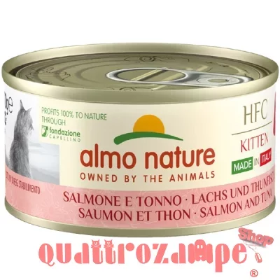 Almo Nature HFC Made In Italy Kitten Salmone E Tonno 70 gr Umido Gattini