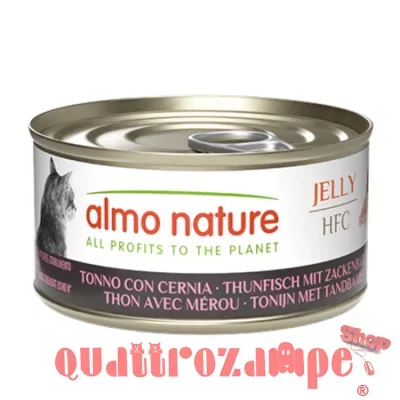 Almo Nature Hfc Jelly Tonno Con Cernia 70 gr Per Gatti