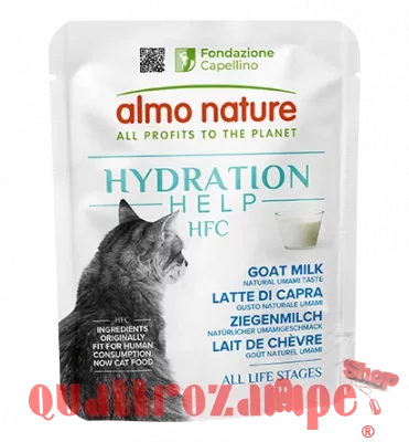 Almo Nature Hydration Help Latte di Capra 50 gr Bustine Per Gatti