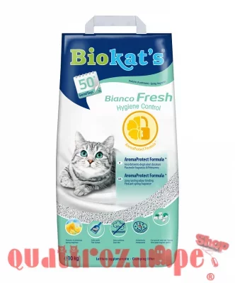 Biokats Bianco Fresh 10 kg Lettiera Agglomerante Per Gatti