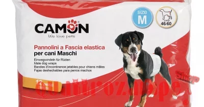 Camon 12 Pannolini a Fascia Elastica Medium Mis.2 Per Cani Maschi