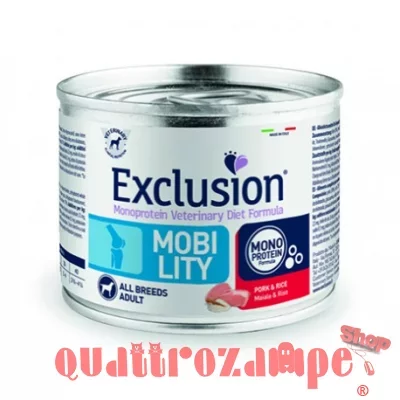 Exclusion Diet Mobility Maiale e Riso 200 gr Umido Cane