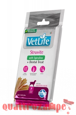 Farmina Dog Vet Life Dental Treat Struvite Medium Large 110 gr Snack Per Cani