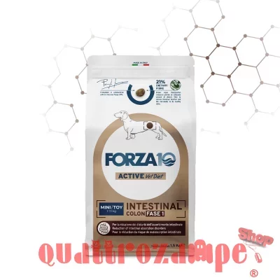 Forza 10 Active Vet Diet Intestinal Colon Fase 1 Mini Toy 1,5 kg Crocchette Per Cani