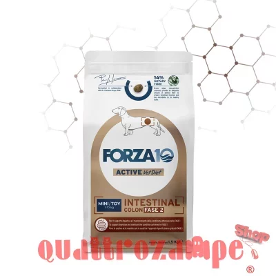 Forza 10 Active Vet Diet Intestinal Colon Fase 2 Mini Toy 1,5 kg Crocchette Per Cani