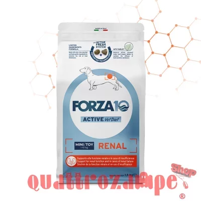 Forza 10 Active Vet Diet Mini Toy Renal 1,5 kg Crocchette Per Cani