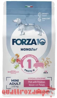 Forza 10 Mini Diet Maiale Patate 1,5 kg Per Cani