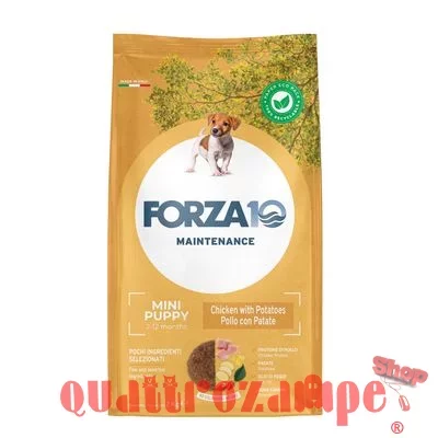 Forza 10 Puppy Mini Pollo 2 kg Crocchette Per Cani