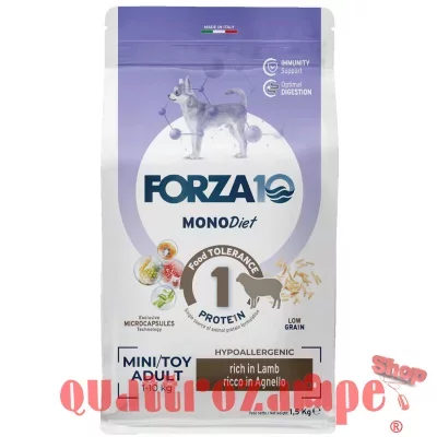 Forza 10 Mini Toy Diet Agnello RIso 1,5 kg Per Cani