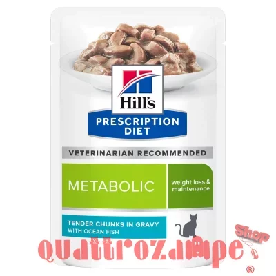 Hill's Diet Metabolic Weight Loss Pesce Oceanico 85 Gr Umido Gatto
