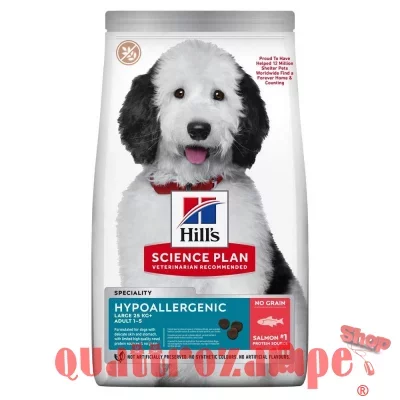 Hill's Science Plan Hypoallergenic Adult Large Breed Salmone 14 Kg Grain Free Per Cani
