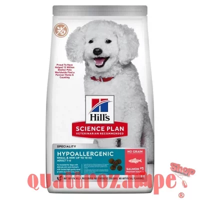 Hill's Science Plan Hypoallergenic Adult Small Mini Salmone 6 kg Grain Free Per Cani