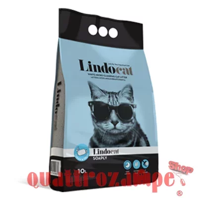 Lindocat Lettiera Soaply 10 L Agglomerante Con Profumo di Pulito Per Gatti