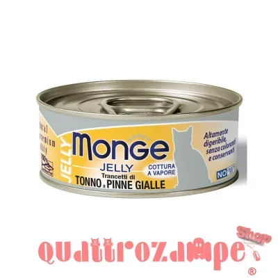 Monge Cat Jelly superpremium 80 gr Tonno a Pinne Gialle Per Gatti