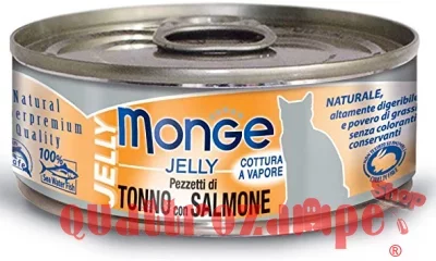 Monge Cat Jelly superpremium 80 gr Tonno con Salmone Per Gatti