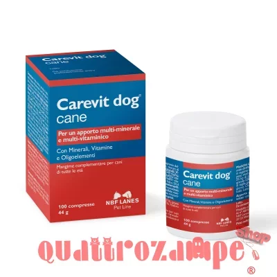 NBF Lanes Carevit Dog 100 Compresse per Cani