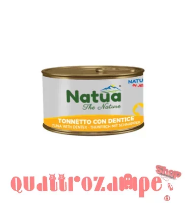 Natua Natural in Jelly Tonnetto con Dentice 85 gr Cibo Umido in Lattina per Gatti