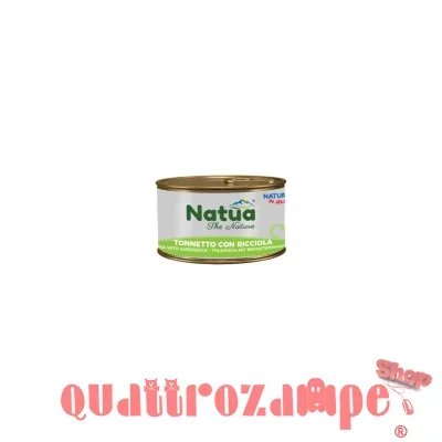 Natua Natural in Jelly Tonnetto con Ricciola 85 gr Cibo Umido in Lattina per Gatti