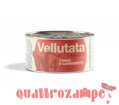 Natural Code Vellutata 04 Tonno Gamberetti 85 gr Per Gatti