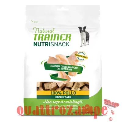 Natural Trainer Dog NutriSnack Medium Maxi Pollo 50 gr Liofilizzato Per Cani