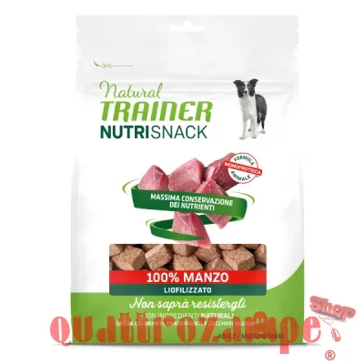 Natural Trainer Dog NutriSnack Medium Maxi Manzo 50 gr Liofilizzato Per Cani