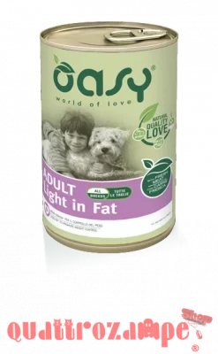 Oasy Dog Pate' Light  In Fat 400 gr Umido Per Cani