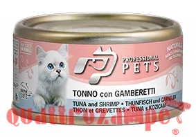 Professional pets 70 gr Tonno e gamberetti