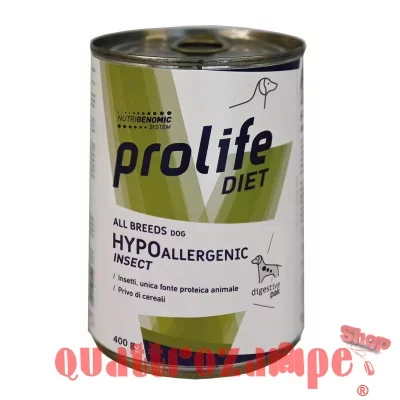 Prolife Dog Veterinary Hypoallergenic Insect 400 gr Umido Per Cani