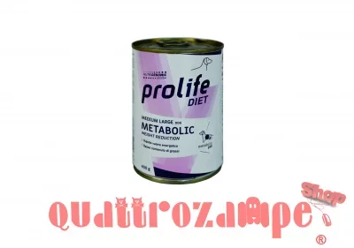 Prolife Dog Veterinary Metabolic 400 gr Umido