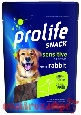 Prolife Snack Sensitive Grain Free Coniglio 90 Gr Premi Cane