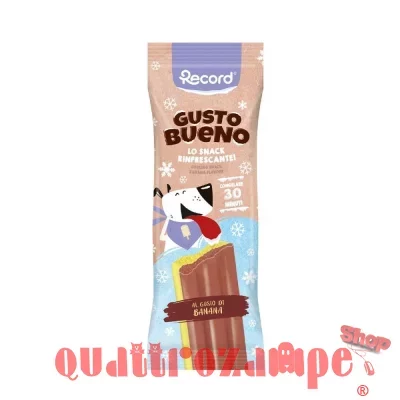 Record Gelato Gusto Bueno Banana 50 gr Snack Per Cani