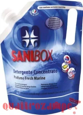 Sanibox Detergente Concentrato Igenizzante al Fresh Marine 1000 ml Per Ambienti